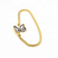 Fashion Jewelry Heart Shape Gold Bracelet For DIY Bead Bracelet